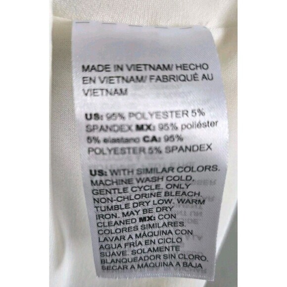 Chico’s Floral Print Shift Dress Women's Medium Tan  Kimono Sleeves Graphic NWT - Picture 10 of 10